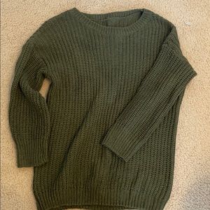 Olive green sweater